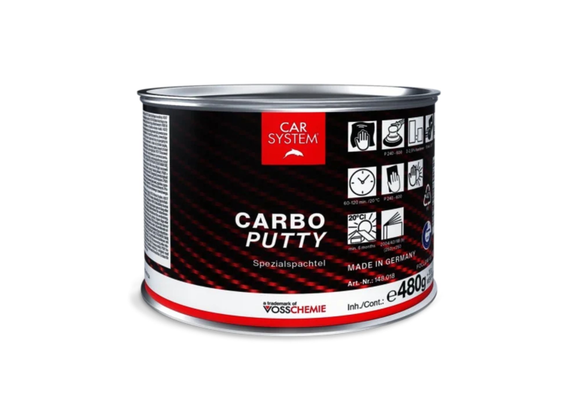 Mastic incolore de réparation pour carbone