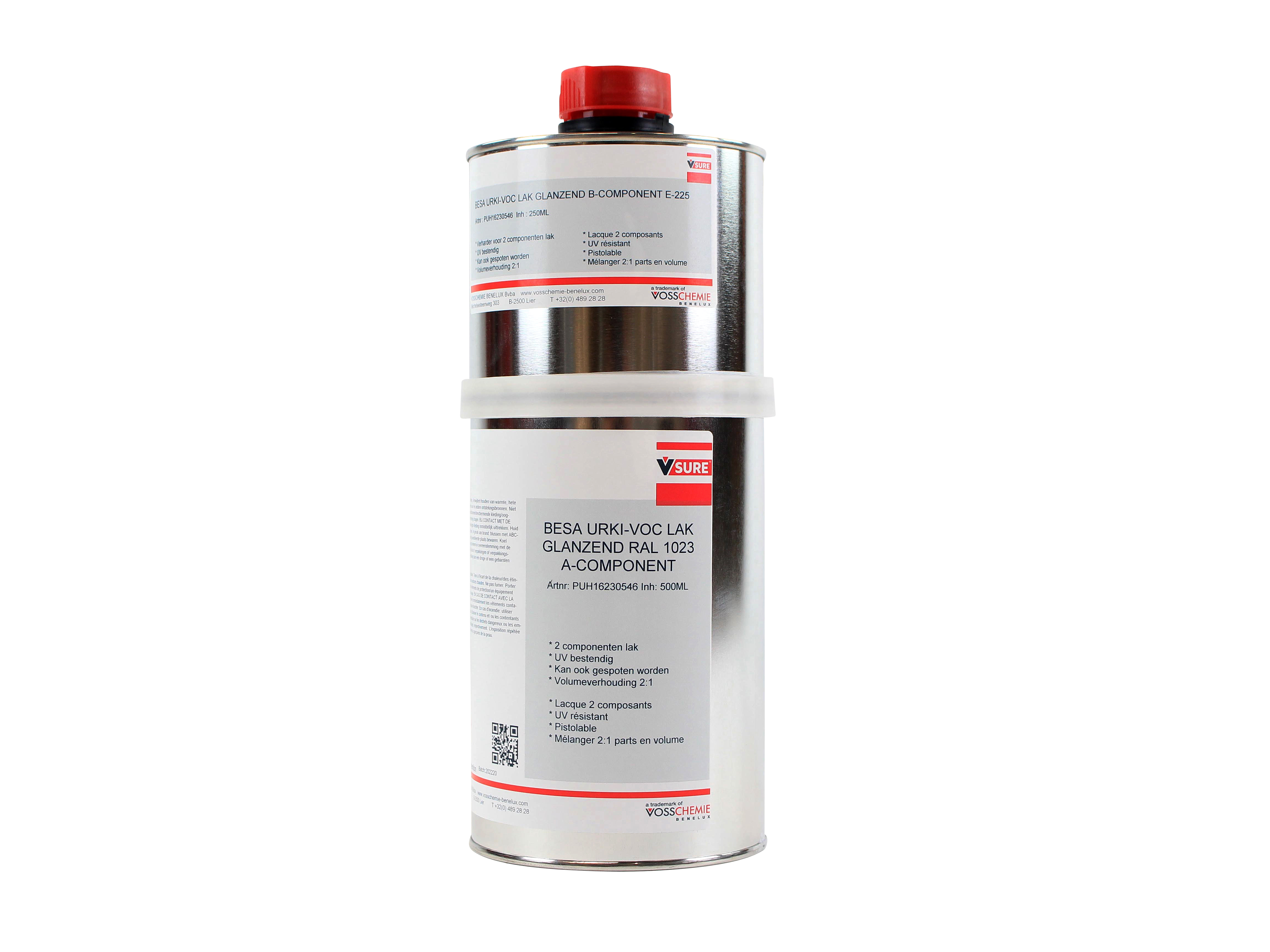 Durable glossy lacquer paint for wood, glass, plastic and metal 750 ml - RAL 1023
