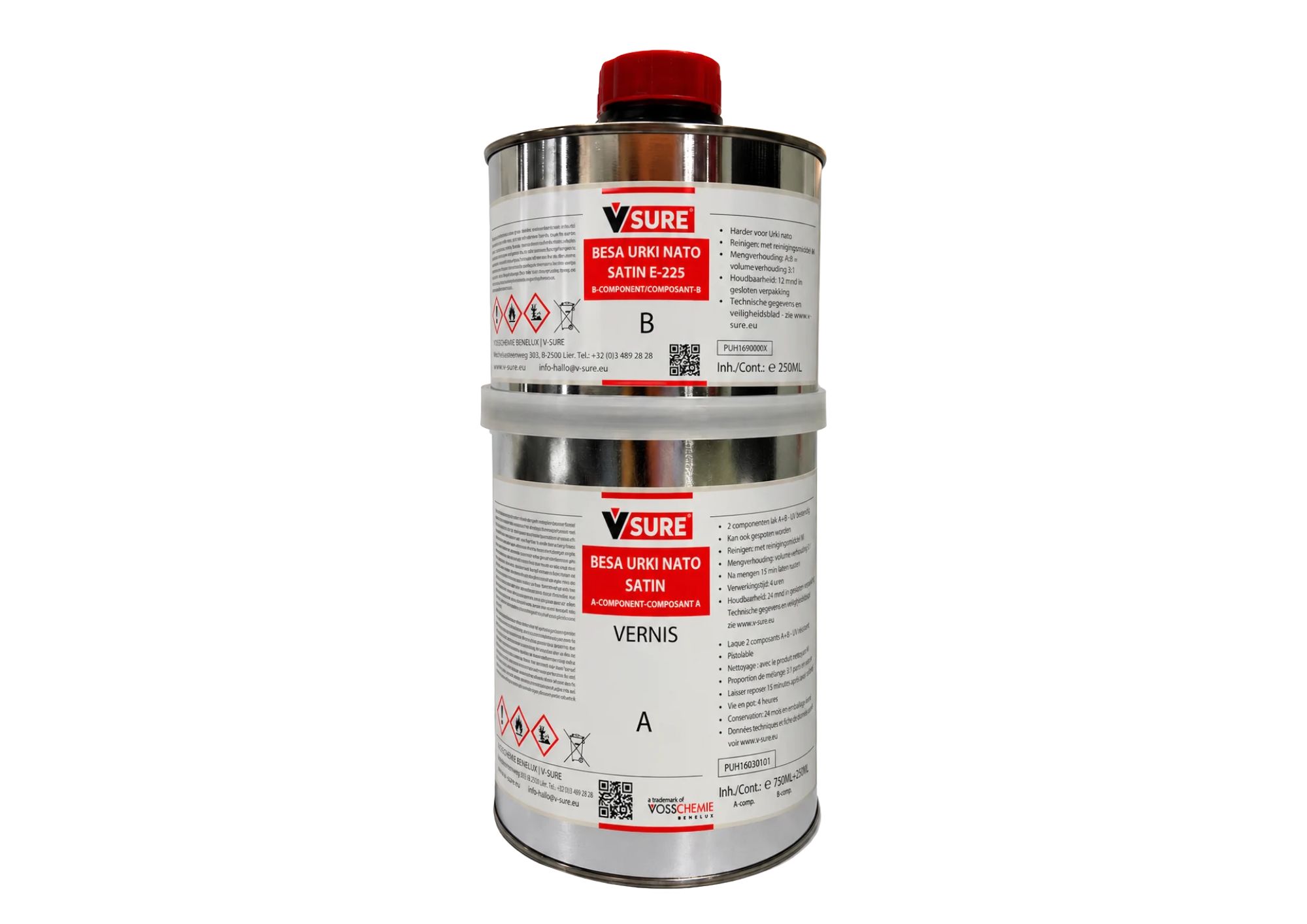 Duurzame satin vernis voor hout, glas, kunststof en metaal - Transparant