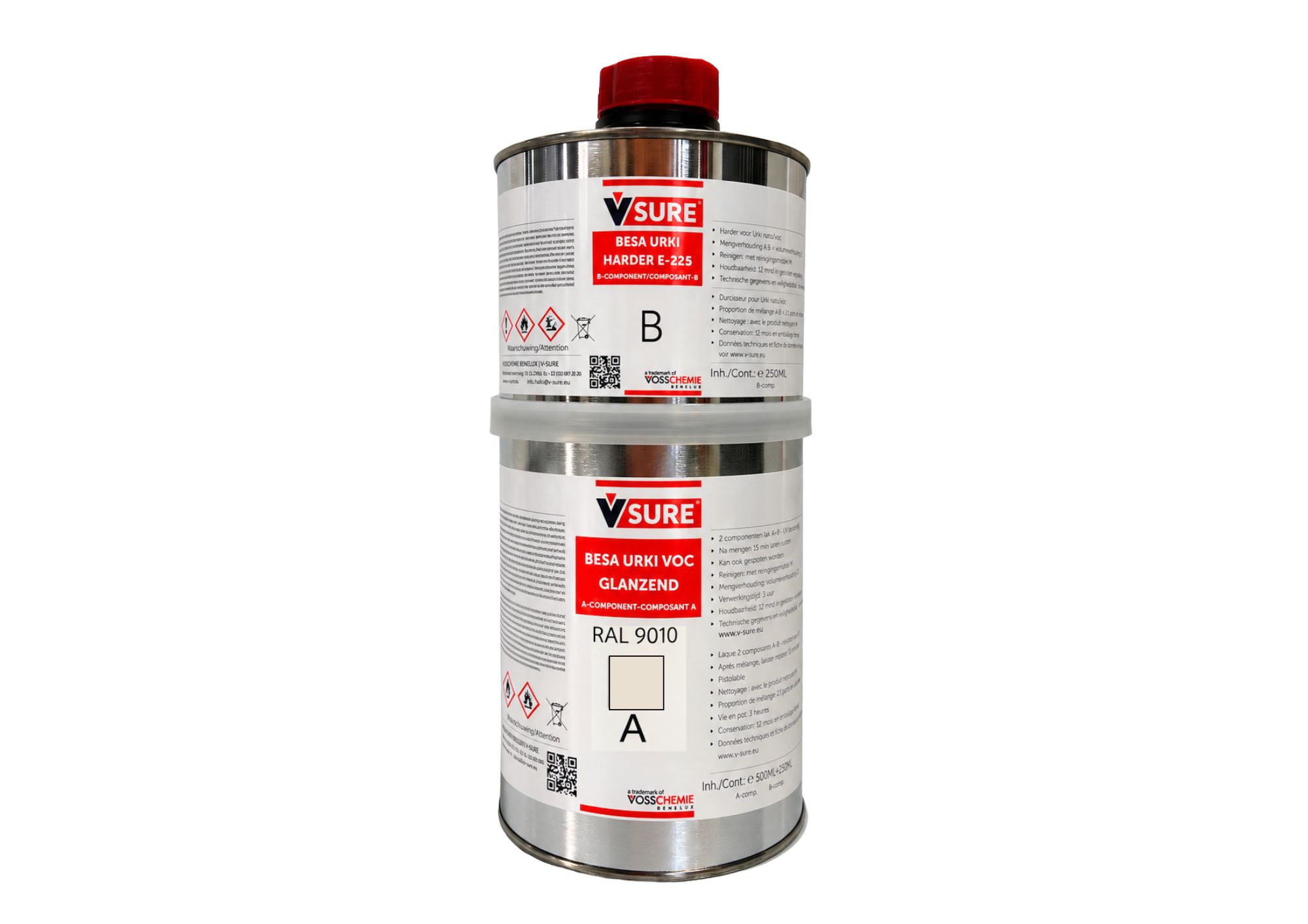 Durable glossy lacquer paint for wood, glass, plastic and metal 750 ml - RAL 9010