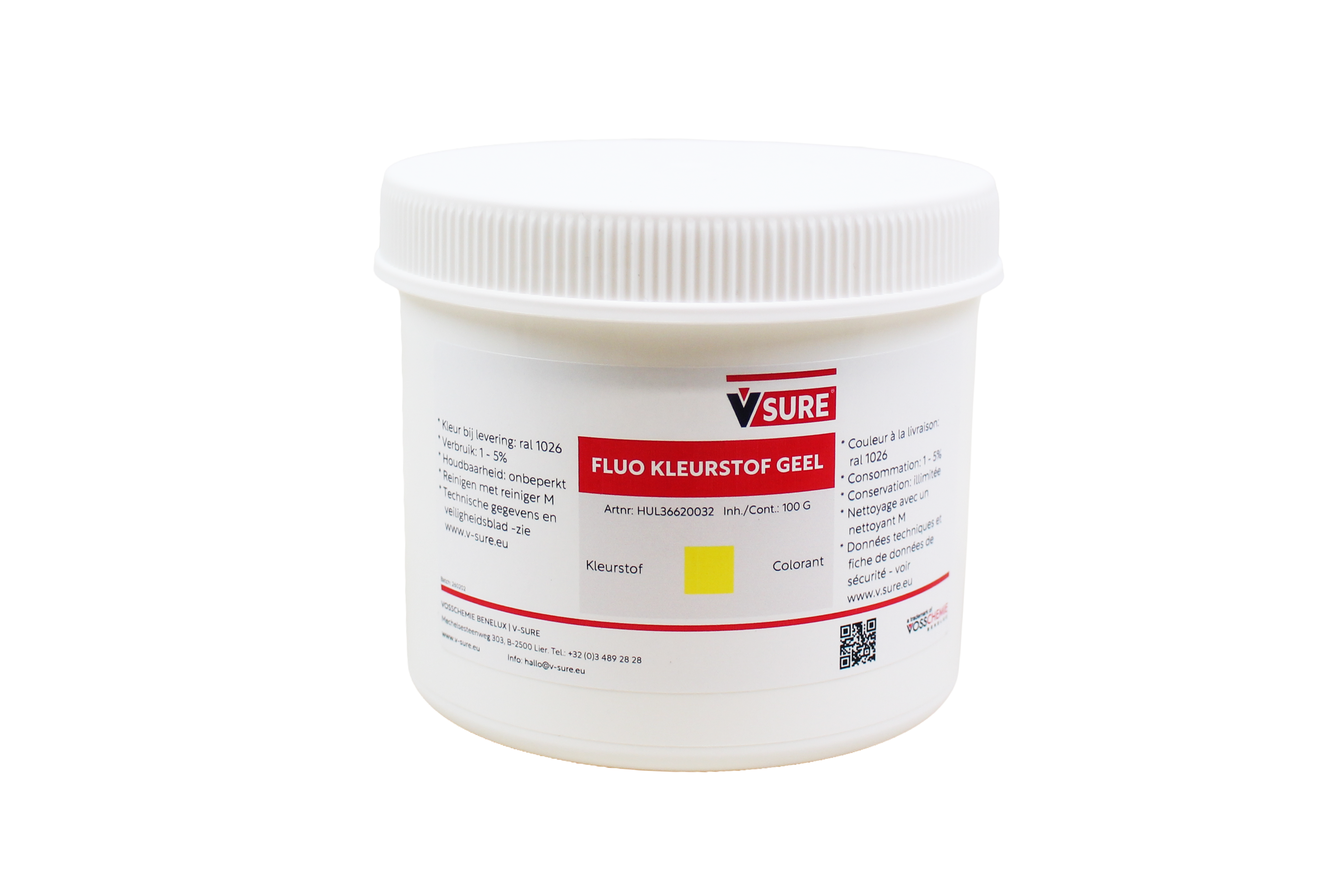 Fluo kleurstof geel 100 G